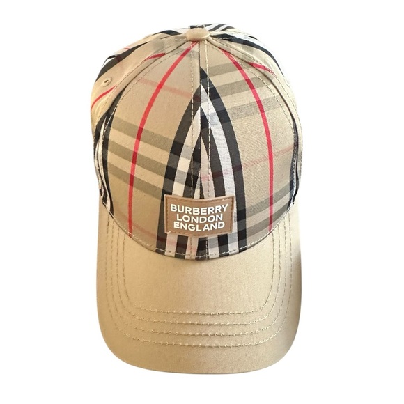 Burberry check baseball cap - Picture 1 of 6